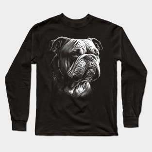 English Bulldog realistic Long Sleeve T-Shirt